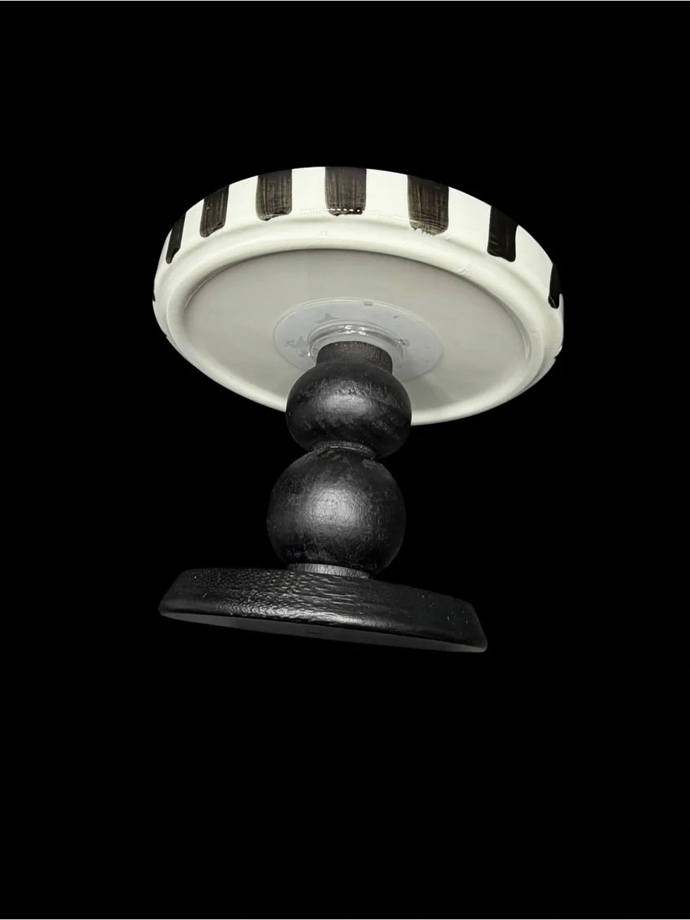 Black & White Striped Cupcake Cake Stand - Home Party Supplies